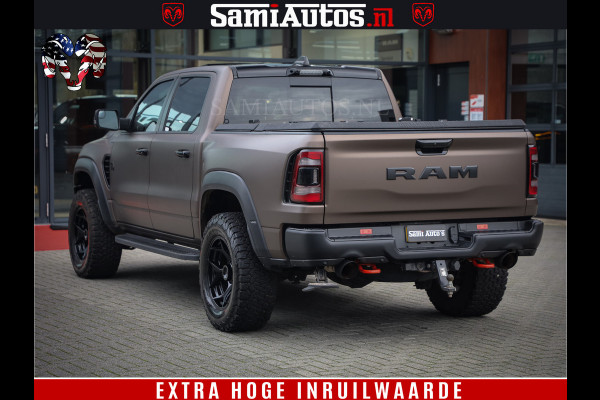 Dodge Ram 1500 TRX HELLCAT 712 PK 6.2 V8 | MEGA DIK | BOM VOL | BLACK ON BLACK | CREW CAB DUBBELE CABINE DC | 5 PERSOONS GRIJS KENTEKEN |