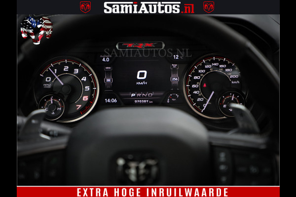 Dodge Ram 1500 TRX HELLCAT 712 PK 6.2 V8 | MEGA DIK | BOM VOL | BLACK ON BLACK | CREW CAB DUBBELE CABINE DC | 5 PERSOONS GRIJS KENTEKEN |