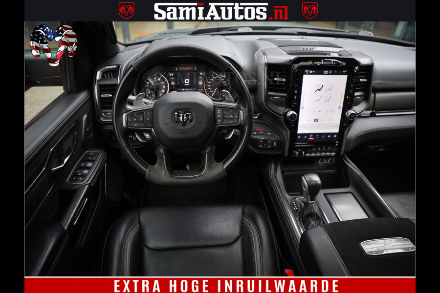 Dodge Ram 1500 TRX HELLCAT 712 PK 6.2 V8 | MEGA DIK | BOM VOL | BLACK ON BLACK | CREW CAB DUBBELE CABINE DC | 5 PERSOONS GRIJS KENTEKEN |