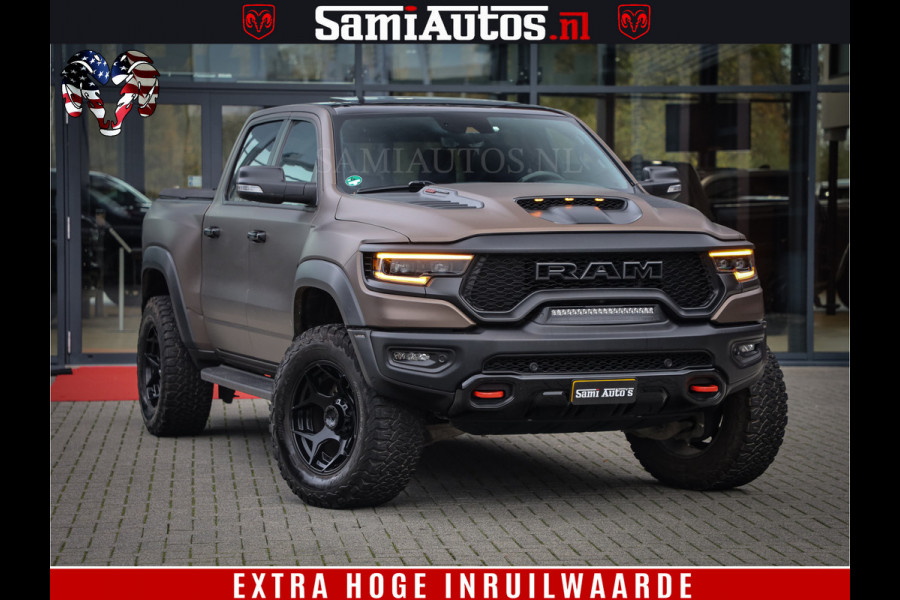 Dodge Ram 1500 TRX HELLCAT 712 PK 6.2 V8 | MEGA DIK | BOM VOL | BLACK ON BLACK | CREW CAB DUBBELE CABINE DC | 5 PERSOONS GRIJS KENTEKEN |