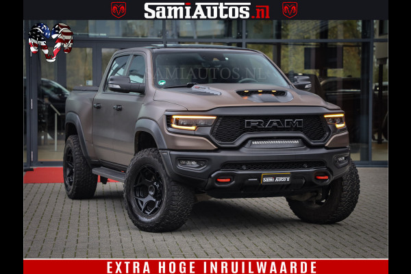 Dodge Ram 1500 TRX HELLCAT 712 PK 6.2 V8 | MEGA DIK | BOM VOL | BLACK ON BLACK | CREW CAB DUBBELE CABINE DC | 5 PERSOONS GRIJS KENTEKEN |