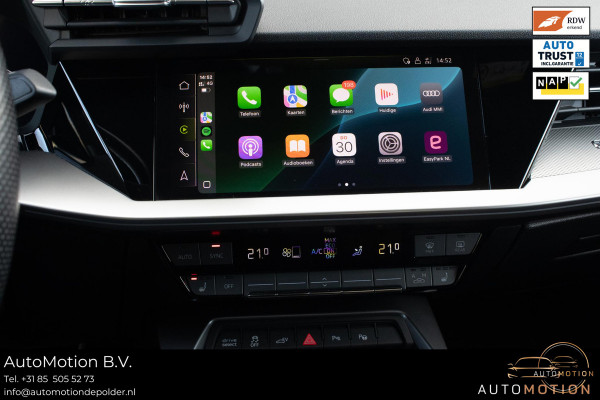 Audi A3 Sportback 40 TFSIe PANO CAMERA S LINE B&O