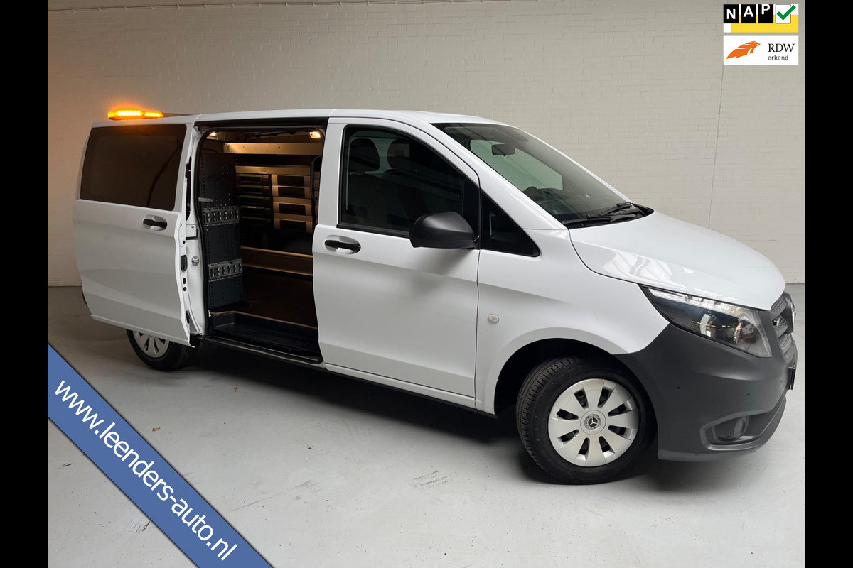 Mercedes-Benz Vito Servicewagen 116 CDI 163pk euro6 LANG L2H1 BOTT inrichting Victron V230 Trekhaak Rijklaarprijs!