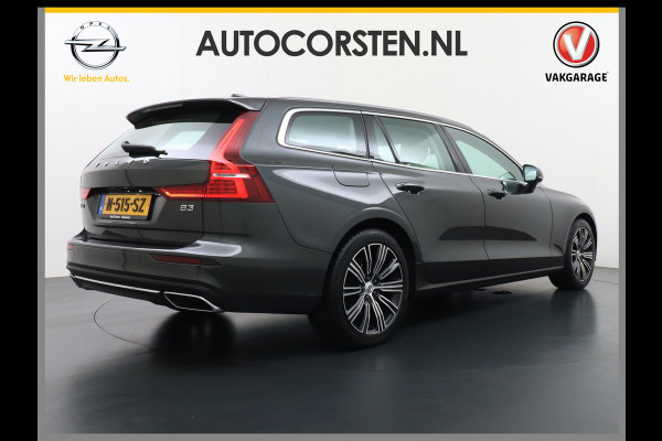 Volvo V60 2.0T AUT-7 Inscription Leder MHEV Apple Carplay Android Auto Harman&Kardon®-Hifi Camera Adap.Cruise Elek.Stoelen Stuur+Stoelverw Lmv 18" Led Elek. Achterklep Regen-Lichtsensor Collision Avoidance Bluetooth Wifi 1e Eigenaar €50.755 Nieuwprijs Zeer compleet MHEV-Mild-Hybrid 1.800kg trekvermogen