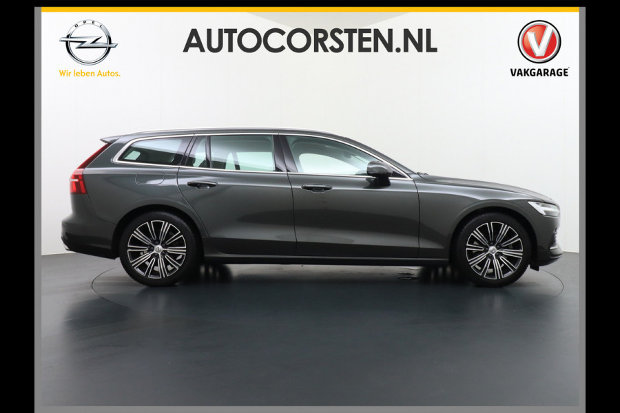 Volvo V60 2.0T AUT-7 Inscription Leder MHEV Apple Carplay Android Auto Harman&Kardon®-Hifi Camera Adap.Cruise Elek.Stoelen Stuur+Stoelverw Lmv 18" Led Elek. Achterklep Regen-Lichtsensor Collision Avoidance Bluetooth Wifi 1e Eigenaar €50.755 Nieuwprijs Zeer compleet MHEV-Mild-Hybrid 1.800kg trekvermogen