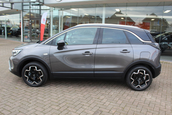Opel Crossland 1.2-110pk Turbo Ultimate. Mooie en luxe hoogzitter met weinig km's ! Volautm. airco dual, cruise control, camera, comfortstoelen, metallic lak,  LM wielen, navigatie, telefoonvoorb., LED verlichting  etc.