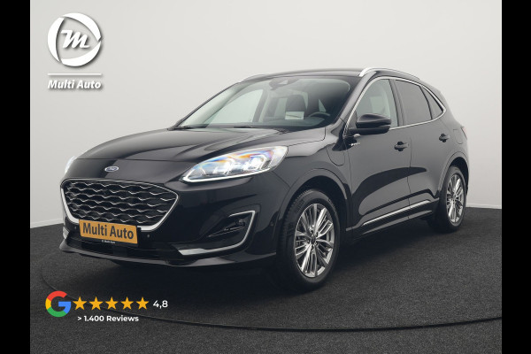 Ford Kuga 2.5 Vignale Plug In Hybrid 225pk Dealer O.H. PHEV | Trekhaak Afneembaar | Head Up | 360 Camera | Adaptive Cruise | Lederen Sportstoelen Memory & Verwarmd | Bang&Olufsen | Stuur Verwarmd | Apple Carplay | Blis | Keyless | Navigatie | DAB