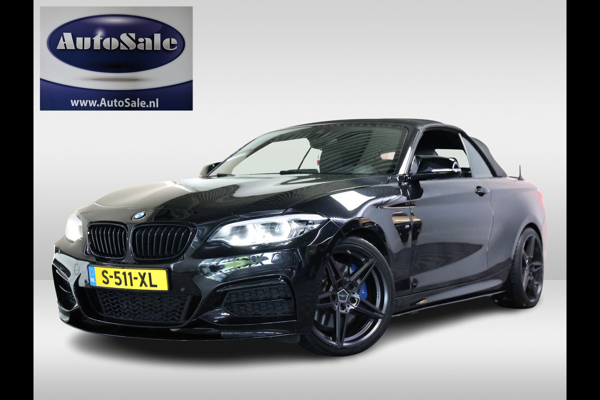 BMW 2 Serie Cabrio M240i avm H&K NAVI PDC LEDER REMUS '18