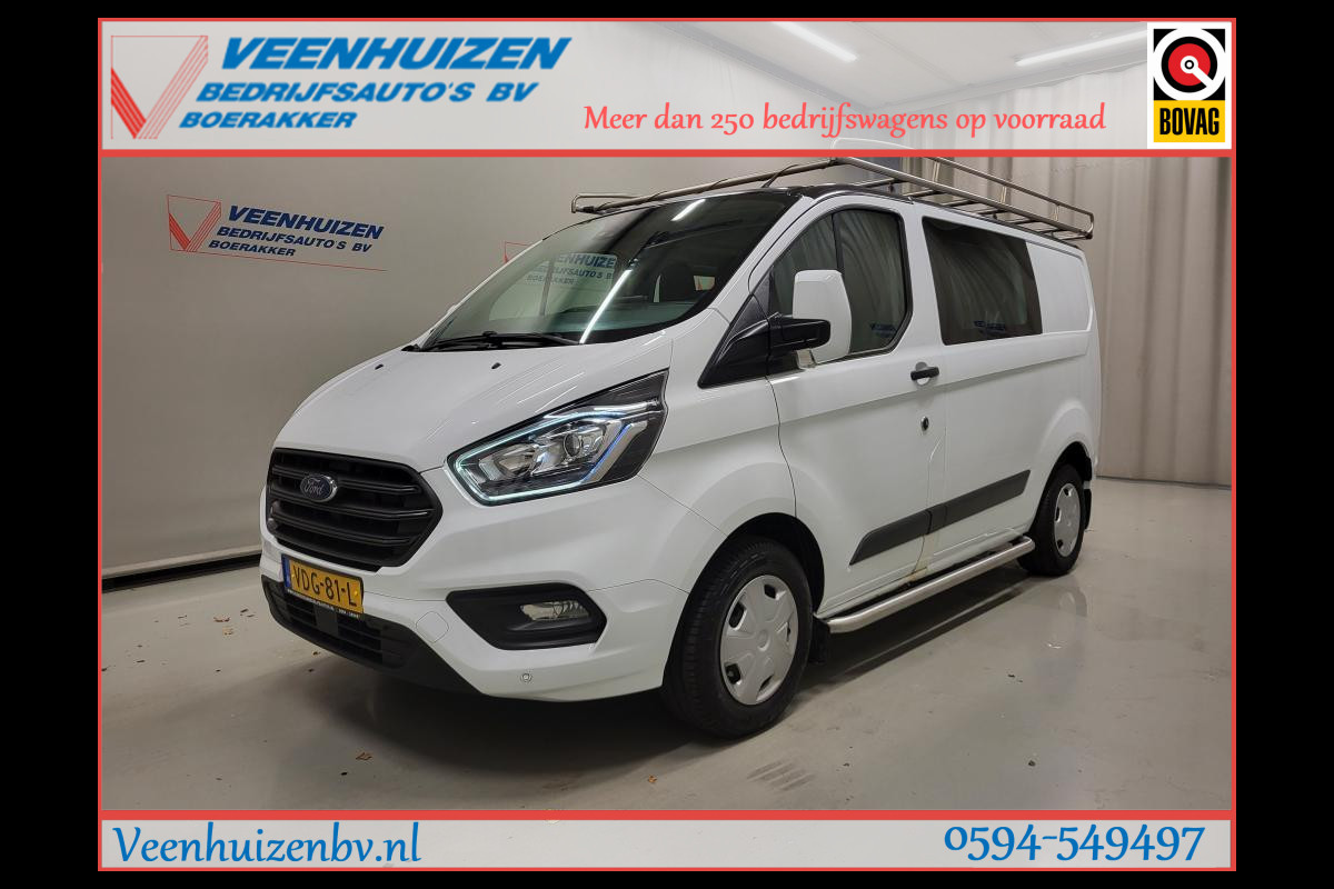 Ford Transit Custom 2.0TDCI Dubbele Cabine Trekhaak Euro 6!