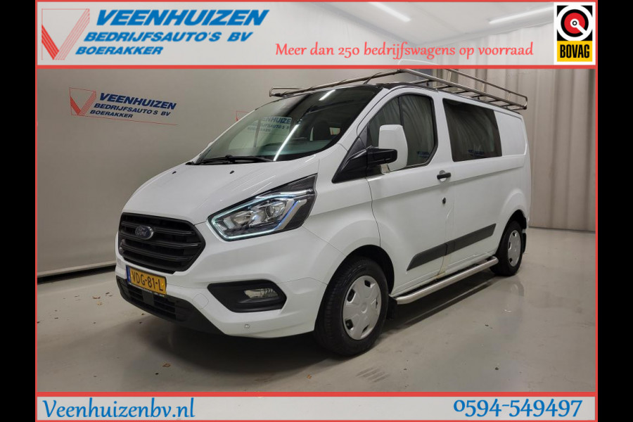 Ford Transit Custom 2.0TDCI Dubbele Cabine Trekhaak Euro 6!