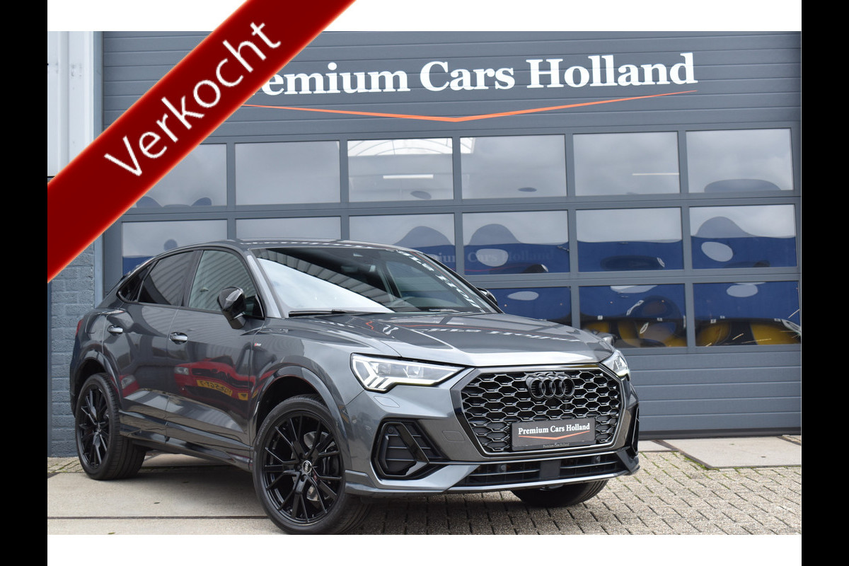 Audi Q3 Sportback 45 TFSI e S-Line 245 Pk Leder Memory Sfeer Navi Matrix 20 Inch Black