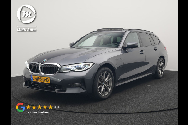 BMW 3 Serie Touring 330e xDrive Sportline Plug In Hybrid 293pk Dealer O.H. PHEV | Panodak | Head Up | Adaptive Cruise | Laser LED | Harman & Kardon | Lederen Sportstoelen Memory & Verwarmd | Sfeerverlichting | Virtual | Navigatie |