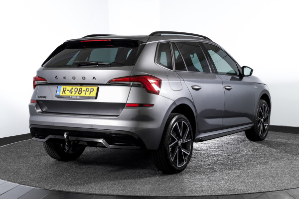 Škoda Kamiq 1.5 TSI ACT 150 PK Monte Carlo - Automaat | Pano | Elek. Trekhaak | Dig. Cockpit | Adapt. Cruise | Stoel+-stuurverw. | PDC | Camera | NAV + App. Connect | ECC | DAB | LM 18" |