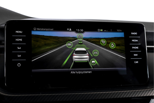 Škoda Kamiq 1.5 TSI ACT 150 PK Monte Carlo - Automaat | Pano | Elek. Trekhaak | Dig. Cockpit | Adapt. Cruise | Stoel+-stuurverw. | PDC | Camera | NAV + App. Connect | ECC | DAB | LM 18" |