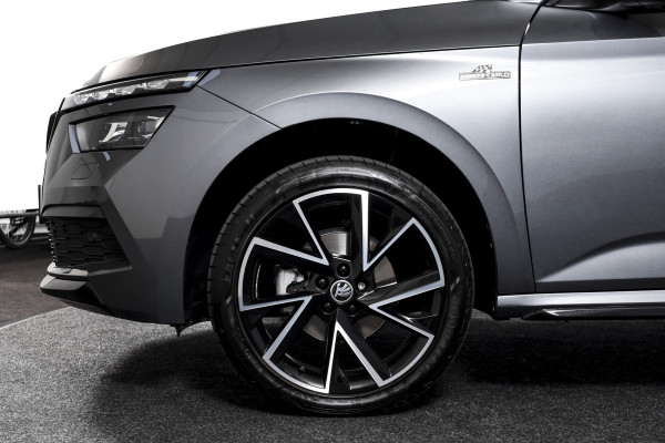 Škoda Kamiq 1.5 TSI ACT 150 PK Monte Carlo - Automaat | Pano | Elek. Trekhaak | Dig. Cockpit | Adapt. Cruise | Stoel+-stuurverw. | PDC | Camera | NAV + App. Connect | ECC | DAB | LM 18" |