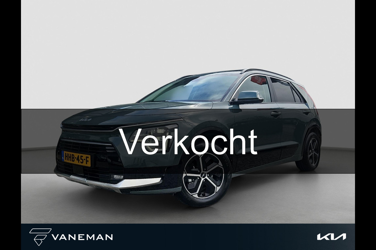 Kia Niro 1.6 GDi Hybrid DynamicPlusLine | Leder | HUD | Open Dak | Dodehoek | LED | Key-Less | Navigatie | Apple Carplay / Android Auto