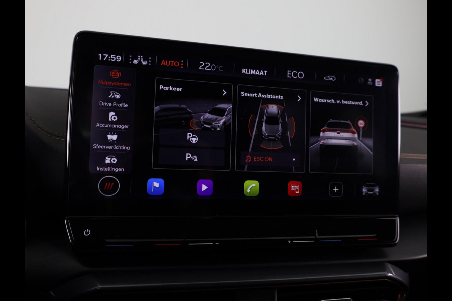 CUPRA Formentor 1.4 e-Hybrid VZ Performance 245 pk Automaat (DSG) | Navigatie | Parkeersensoren (Park assist) | Rondomzicht camera | Elektr. bestuurdersstoel met geheugen | Stoelverwarming |