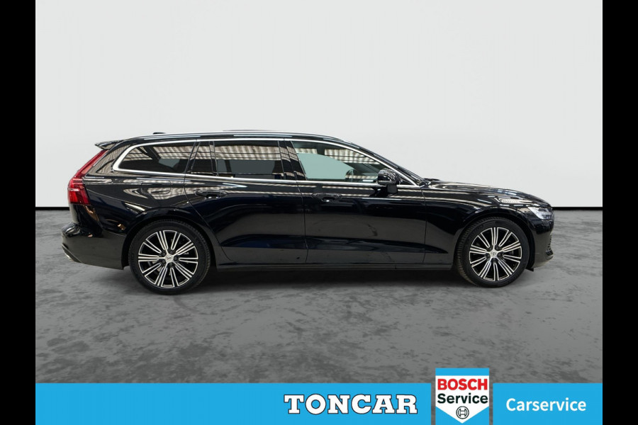 Volvo V60 2.0 T6 Recharge AWD Business Pro Cacao Leder 341pk ! | Skyroof | Trekhaak | Stoel- Stuur-, A-Bank verwarming | A-Camera