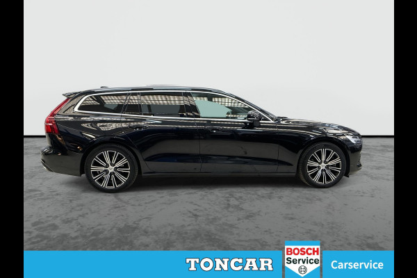Volvo V60 2.0 T6 Recharge AWD Business Pro Cacao Leder 341pk ! | Skyroof | Trekhaak | Stoel- Stuur-, A-Bank verwarming | A-Camera