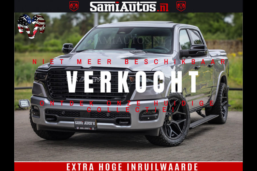 Dodge Ram 1500 Night Premium | Full Option | De Meest Luxe Pick-Up in zijn Klasse | Comfortabele Dubbele Cabine met Royale 5 Zitplaatsen | BPM vrij | Nu Leverbaar uit Voorraad | Voorraad Nr 2215 - 4984