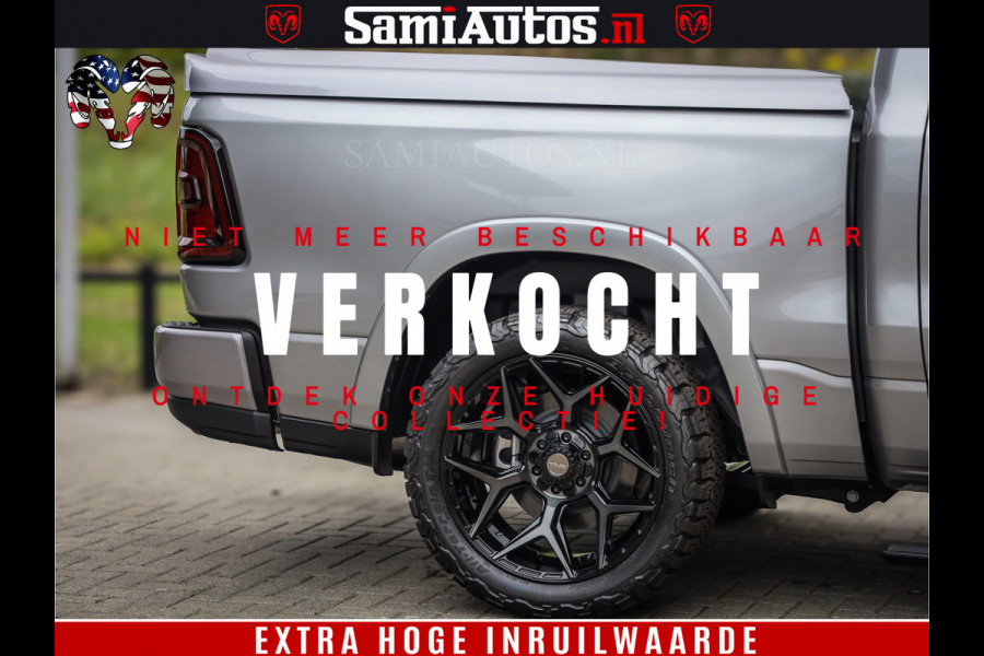 Dodge Ram 1500 Night Premium | Full Option | De Meest Luxe Pick-Up in zijn Klasse | Comfortabele Dubbele Cabine met Royale 5 Zitplaatsen | BPM vrij | Nu Leverbaar uit Voorraad | Voorraad Nr 2215 - 4984