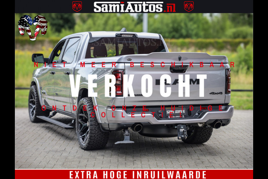 Dodge Ram 1500 Night Premium | Full Option | De Meest Luxe Pick-Up in zijn Klasse | Comfortabele Dubbele Cabine met Royale 5 Zitplaatsen | BPM vrij | Nu Leverbaar uit Voorraad | Voorraad Nr 2215 - 4984