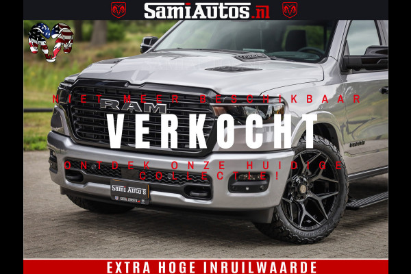 Dodge Ram 1500 Night Premium | Full Option | De Meest Luxe Pick-Up in zijn Klasse | Comfortabele Dubbele Cabine met Royale 5 Zitplaatsen | BPM vrij | Nu Leverbaar uit Voorraad | Voorraad Nr 2215 - 4984