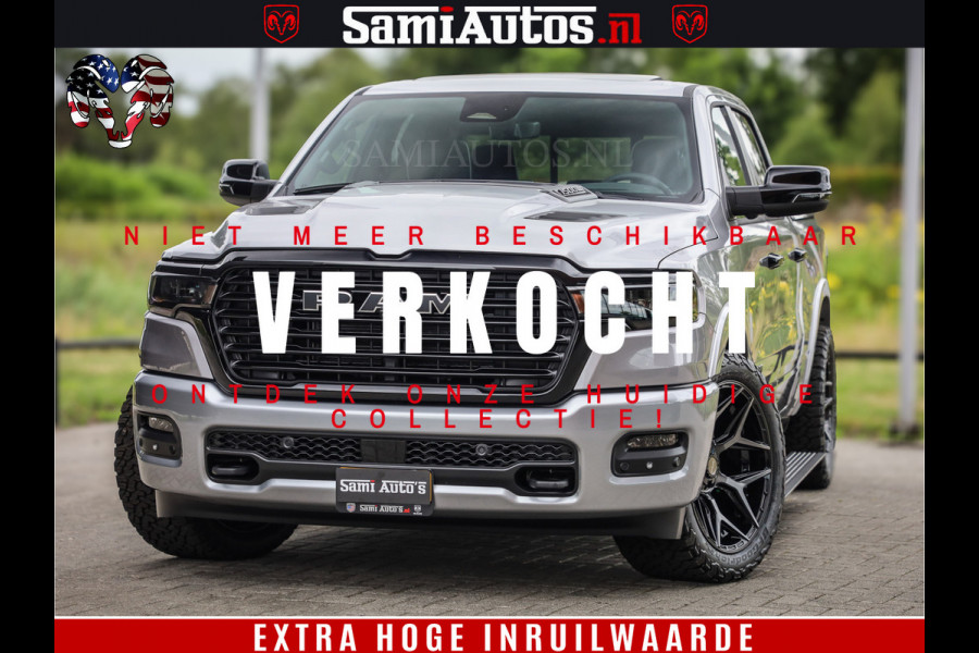 Dodge Ram 1500 Night Premium | Full Option | De Meest Luxe Pick-Up in zijn Klasse | Comfortabele Dubbele Cabine met Royale 5 Zitplaatsen | BPM vrij | Nu Leverbaar uit Voorraad | Voorraad Nr 2215 - 4984