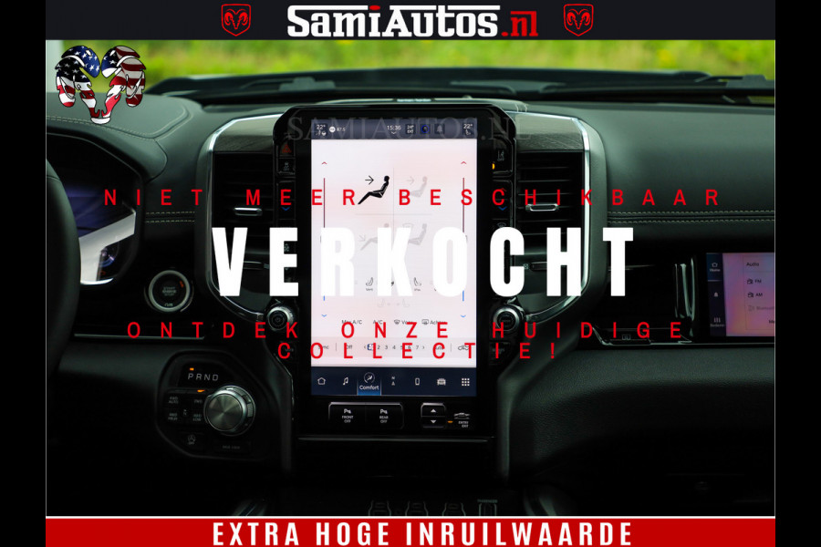 Dodge Ram 1500 Night Premium | Full Option | De Meest Luxe Pick-Up in zijn Klasse | Comfortabele Dubbele Cabine met Royale 5 Zitplaatsen | BPM vrij | Nu Leverbaar uit Voorraad | Voorraad Nr 2215 - 4984