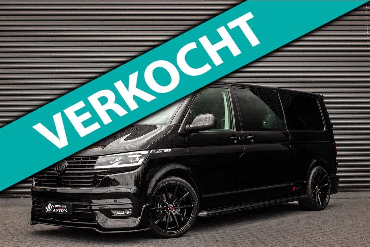Volkswagen Transporter 2.0 TDI L2H1 150PK BULLI DC DUBBEL CABINE / LEIGHTONVANS BODYKIT / FULL OPTINS / LEDER / FULL BLACK / APPLE