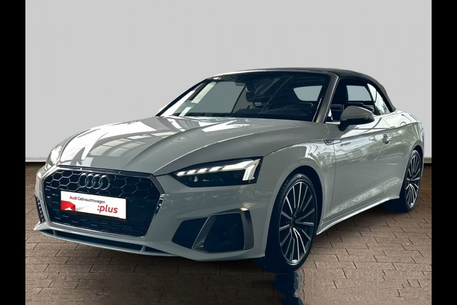 Audi A5 Cabriolet 40 TFSI S-LINE ** MATRIX, NAVI+, LEDER, TREKH, NEKVERW, 19-inch LMV, VIRTUAL ** 1e EIG - UNFALLFREI - € 31.000,= onder NP ** ** INFORMEER OOK NAAR ONZE AANTREKKELIJKE FINANCIAL-LEASE TARIEVEN **