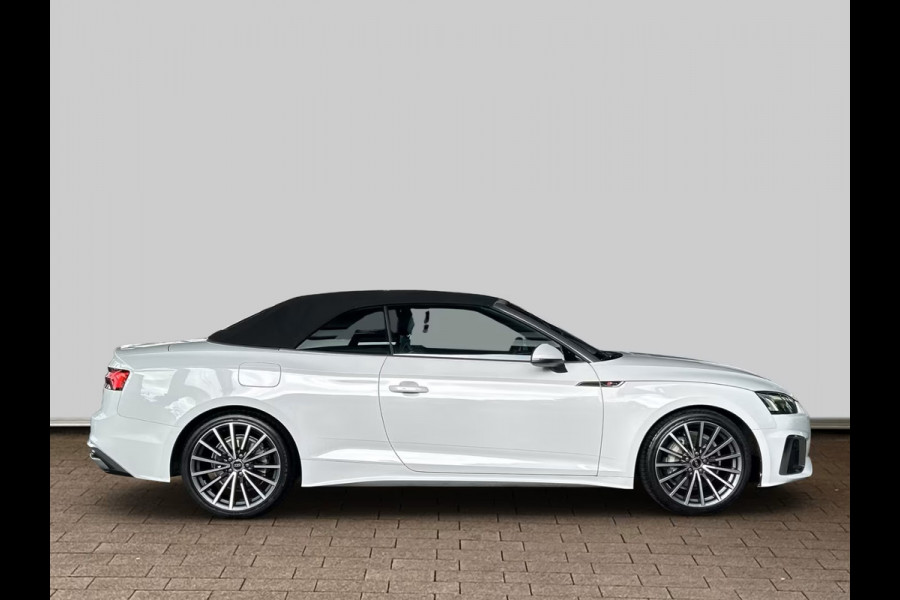 Audi A5 Cabriolet 40 TFSI S-LINE ** MATRIX, NAVI+, LEDER, TREKH, NEKVERW, 19-inch LMV, VIRTUAL ** 1e EIG - UNFALLFREI - € 31.000,= onder NP ** ** INFORMEER OOK NAAR ONZE AANTREKKELIJKE FINANCIAL-LEASE TARIEVEN **