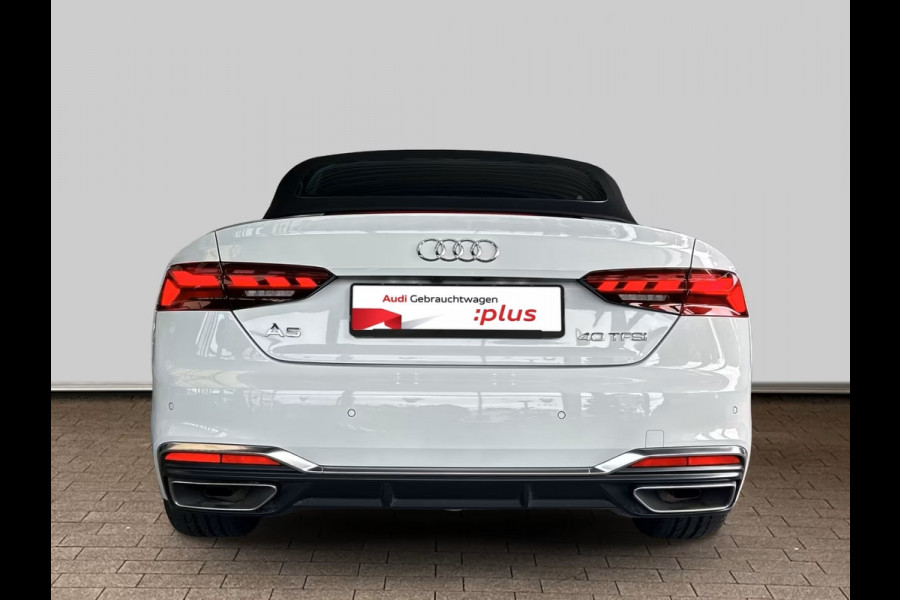 Audi A5 Cabriolet 40 TFSI S-LINE ** MATRIX, NAVI+, LEDER, TREKH, NEKVERW, 19-inch LMV, VIRTUAL ** 1e EIG - UNFALLFREI - € 31.000,= onder NP ** ** INFORMEER OOK NAAR ONZE AANTREKKELIJKE FINANCIAL-LEASE TARIEVEN **
