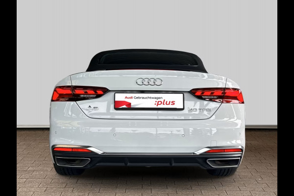 Audi A5 Cabriolet 40 TFSI S-LINE ** MATRIX, NAVI+, LEDER, TREKH, NEKVERW, 19-inch LMV, VIRTUAL ** 1e EIG - UNFALLFREI - € 31.000,= onder NP ** ** INFORMEER OOK NAAR ONZE AANTREKKELIJKE FINANCIAL-LEASE TARIEVEN **