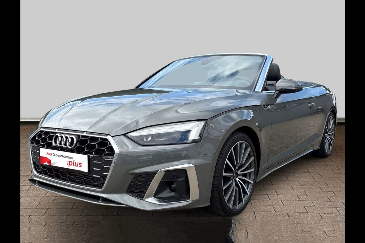 Audi A5 Cabriolet 40 TFSI S-LINE ** MATRIX, NAVI+, LEDER, TREKH, NEKVERW, 19-inch LMV, VIRTUAL ** 1e EIG - UNFALLFREI - € 31.000,= onder NP ** ** INFORMEER OOK NAAR ONZE AANTREKKELIJKE FINANCIAL-LEASE TARIEVEN **