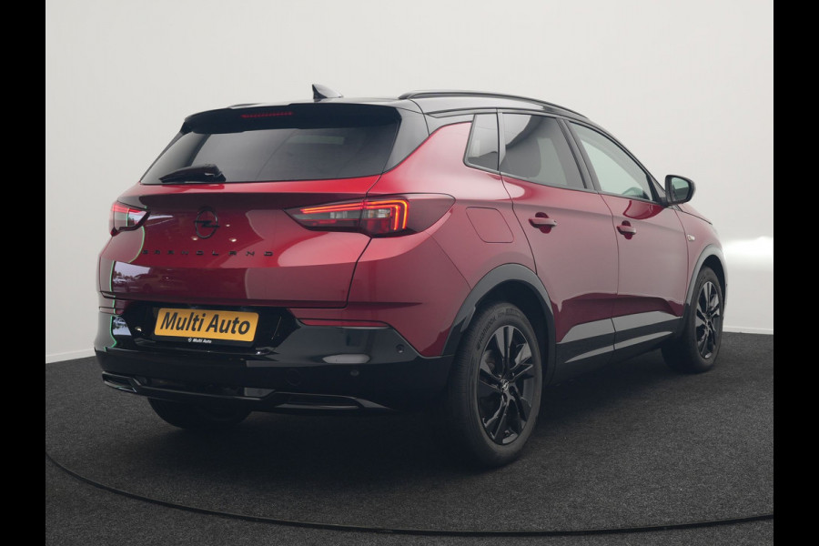 Opel Grandland 1.6 Turbo GS Line Facelift Plug In Hybrid 225pk Dealer O.H PHEV | Adaptive Cruise | 360 Camera | Matrix LED | Black Optic | Alcantara Sporstoelen Verwarmd | Apple Carplay | Sfeerverlichting | Navigatie | Virtual | DAB | 18"L.M |