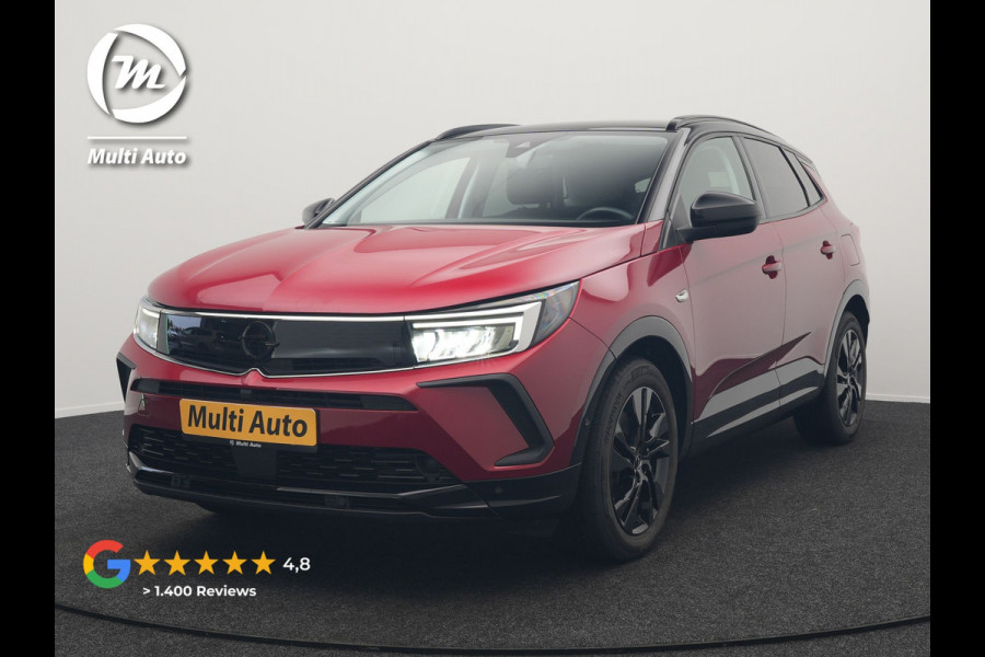 Opel Grandland 1.6 Turbo GS Line Facelift Plug In Hybrid 225pk Dealer O.H PHEV | Adaptive Cruise | 360 Camera | Matrix LED | Black Optic | Alcantara Sporstoelen Verwarmd | Apple Carplay | Sfeerverlichting | Navigatie | Virtual | DAB | 18"L.M |