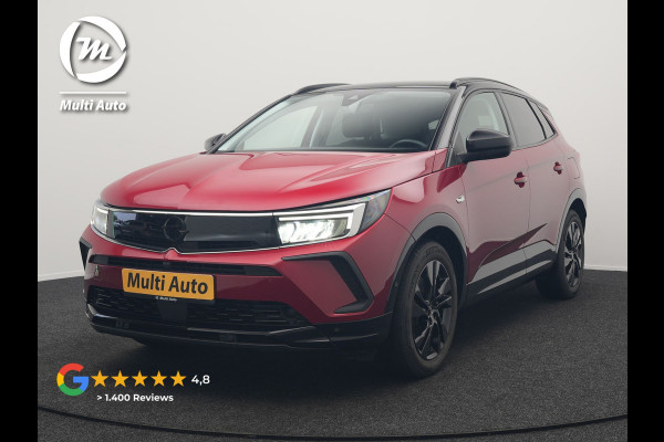 Opel Grandland 1.6 Turbo GS Line Facelift Plug In Hybrid 225pk Dealer O.H PHEV | Adaptive Cruise | 360 Camera | Matrix LED | Black Optic | Alcantara Sporstoelen Verwarmd | Apple Carplay | Sfeerverlichting | Navigatie | Virtual | DAB | 18"L.M |