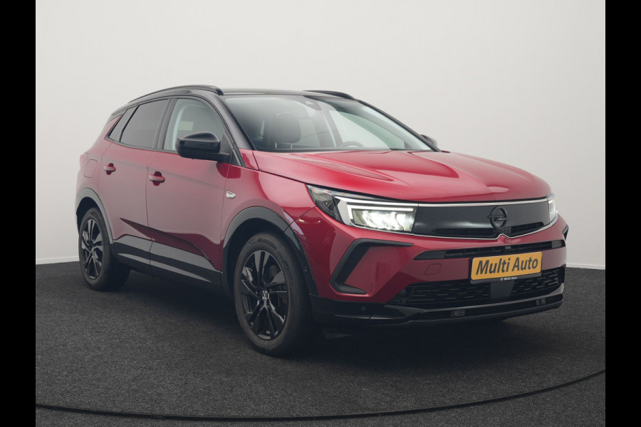Opel Grandland 1.6 Turbo GS Line Facelift Plug In Hybrid 225pk Dealer O.H PHEV | Adaptive Cruise | 360 Camera | Matrix LED | Black Optic | Alcantara Sporstoelen Verwarmd | Apple Carplay | Sfeerverlichting | Navigatie | Virtual | DAB | 18"L.M |