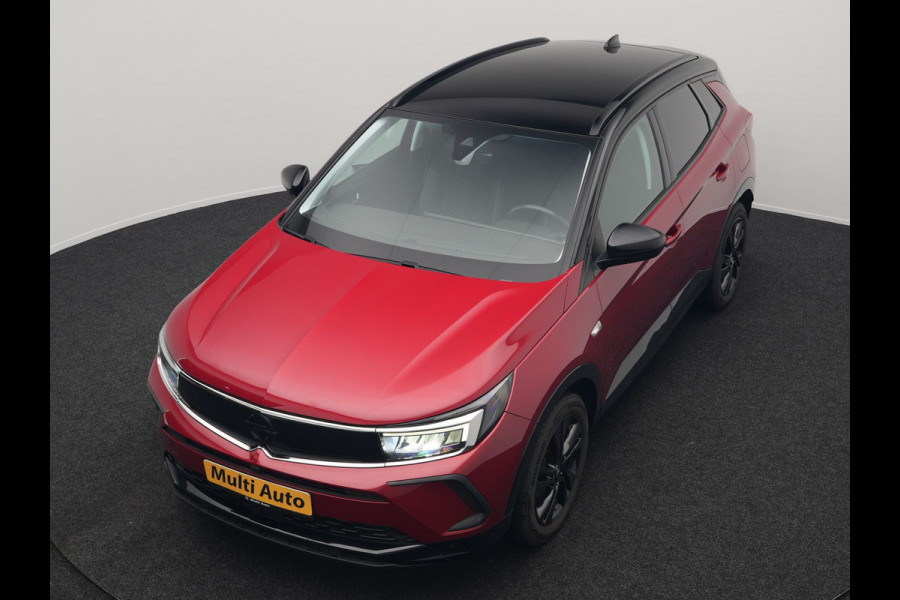 Opel Grandland 1.6 Turbo GS Line Facelift Plug In Hybrid 225pk Dealer O.H PHEV | Adaptive Cruise | 360 Camera | Matrix LED | Black Optic | Alcantara Sporstoelen Verwarmd | Apple Carplay | Sfeerverlichting | Navigatie | Virtual | DAB | 18"L.M |