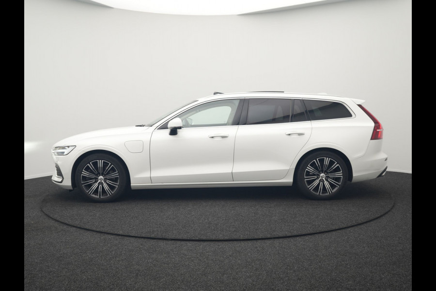 Volvo V60 T6 Recharge AWD Inscription Plug In Hybrid 340pk Dealer O.H PHEV | Trekhaak Af Fabriek | Panodak | Head Up | 360 Camera | Adaptive Cruise | Lederen Sporstoelen Memory & Verwarmd | Harman & Kardon | Blis | Keyless | Apple Carplay | Stuur Verwarmd |