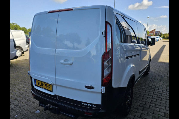 Ford Transit Custom 300 2.0 TDCI L2H1 Trail | Glasslook panelen | Raptor grille | Camera | Trekhaak | Leder | Voorruitverwarming | Airco | Cruise control etc.