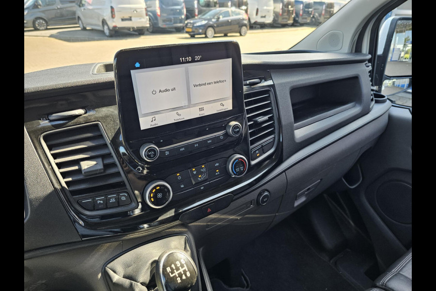 Ford Transit Custom 300 2.0 TDCI L2H1 Trail | Glasslook panelen | Raptor grille | Camera | Trekhaak | Leder | Voorruitverwarming | Airco | Cruise control etc.