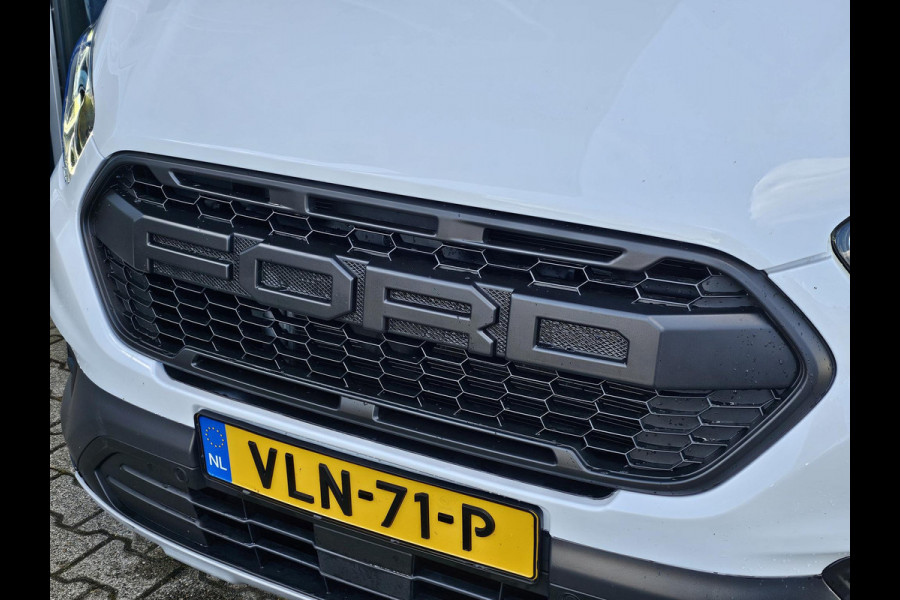 Ford Transit Custom 300 2.0 TDCI L2H1 Trail | Glasslook panelen | Raptor grille | Camera | Trekhaak | Leder | Voorruitverwarming | Airco | Cruise control etc.