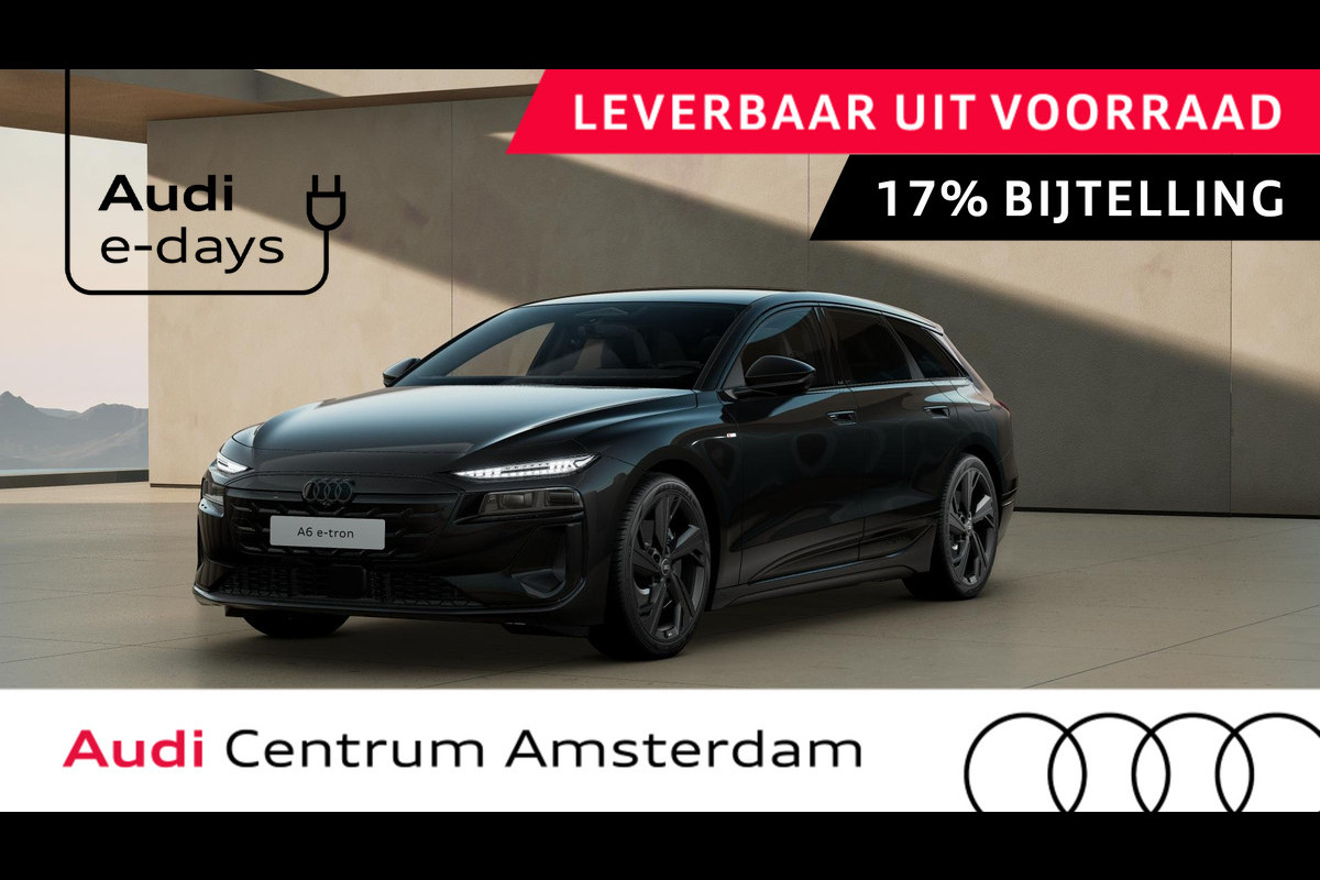 Audi A6 Avant S edition e-tron 270kW/367pk 100kWh Avant Elektris Tech Pro pakket, panoramadak, winterpakket, privacy glass