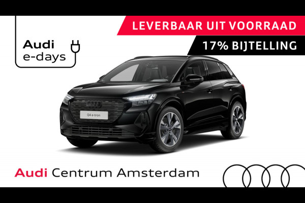 Audi Q4 e-tron 40 S edition 63 kWh 204pk | Achteruitrijcamera | Comfortpakket | Assistentiepakket plus | Optiekpakket zwart plus | Privacy glas | Adaptive cruise control |
