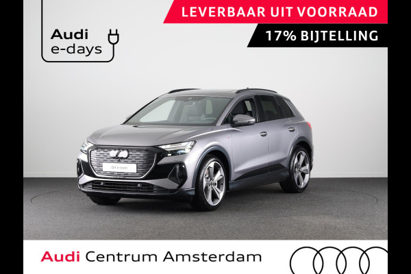Audi Q4 e-tron 45 quattro S Edition 82 kWh 286pk panoramadak, Sonos soundsysteem, assistentiepakket plus, comfortpakket, veiligheidspakket, klimaatregelingpakket, leder interieur