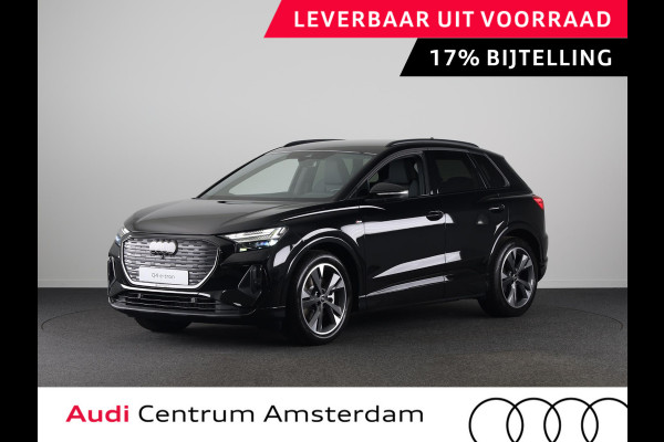 Audi Q4 e-tron 40 S edition 63 kWh 204pk | Achteruitrijcamera | Comfortpakket | Assistentiepakket plus | Optiekpakket zwart plus | Privacy glas | Adaptive cruise control |