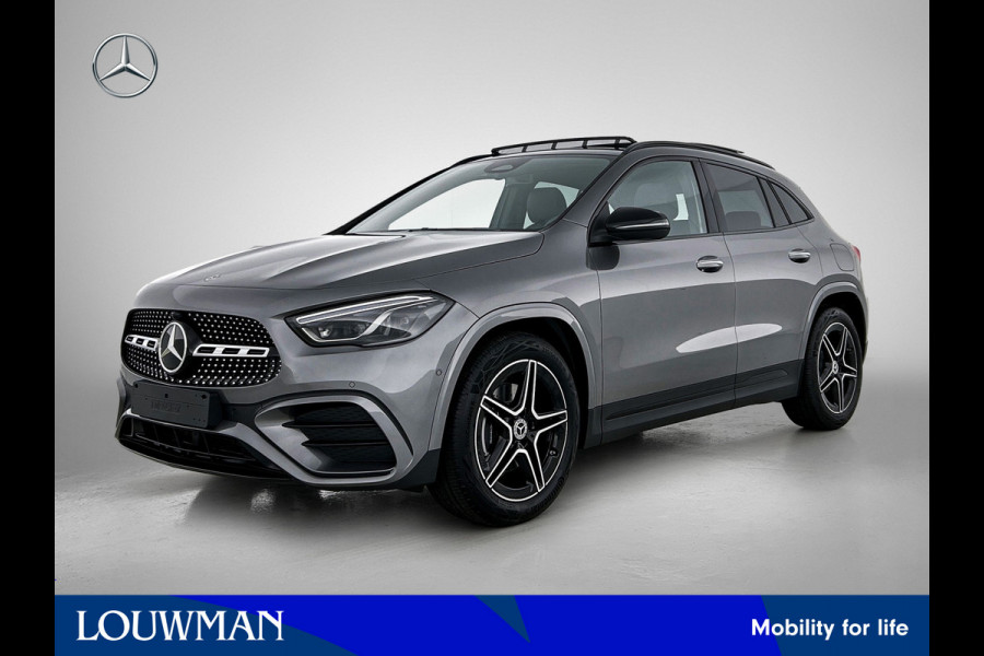 Mercedes-Benz GLA 180 Business Solution AMG | Trekhaak | MULTIBEAM LED | Nightpakket | Panoramaschuifdak | Smartphone Integratie | Keyless-Go comfortpakket | EASY PACK achterklep |