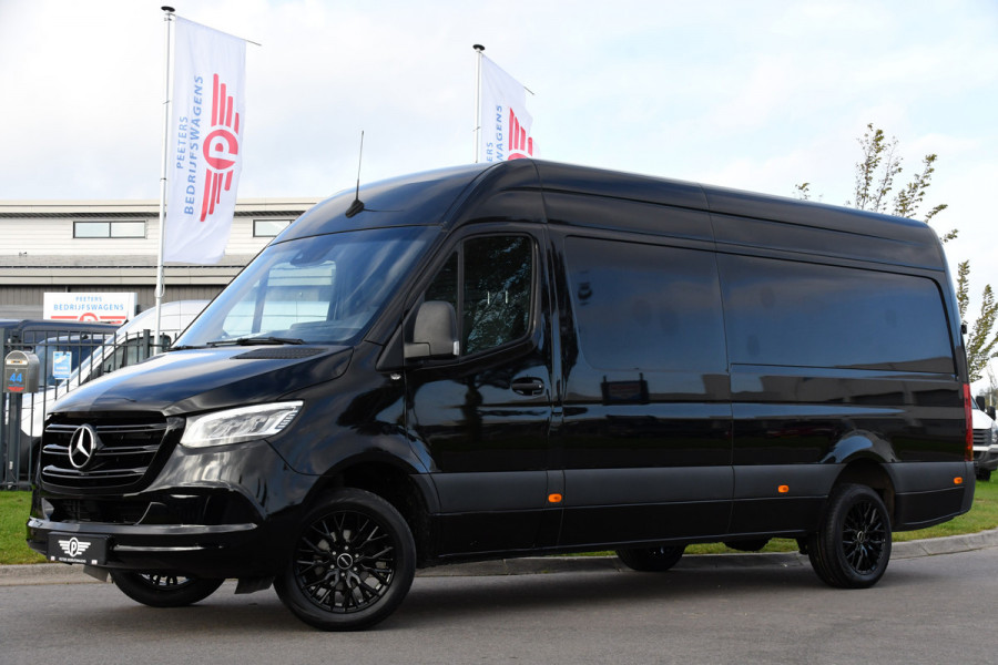 Mercedes-Benz Sprinter 317 1.9 CDI L3H2 RWD Black Edition Adaptieve Cruise, Camera, Carplay, 10,5'' Mbux, LED, Leder, Stoelverwarming, Dodehoek, NAVI, Uniek!